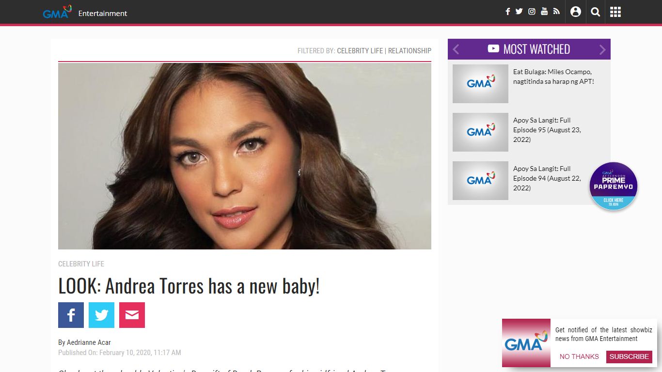 LOOK: Andrea Torres has a new baby! | GMA Entertainment